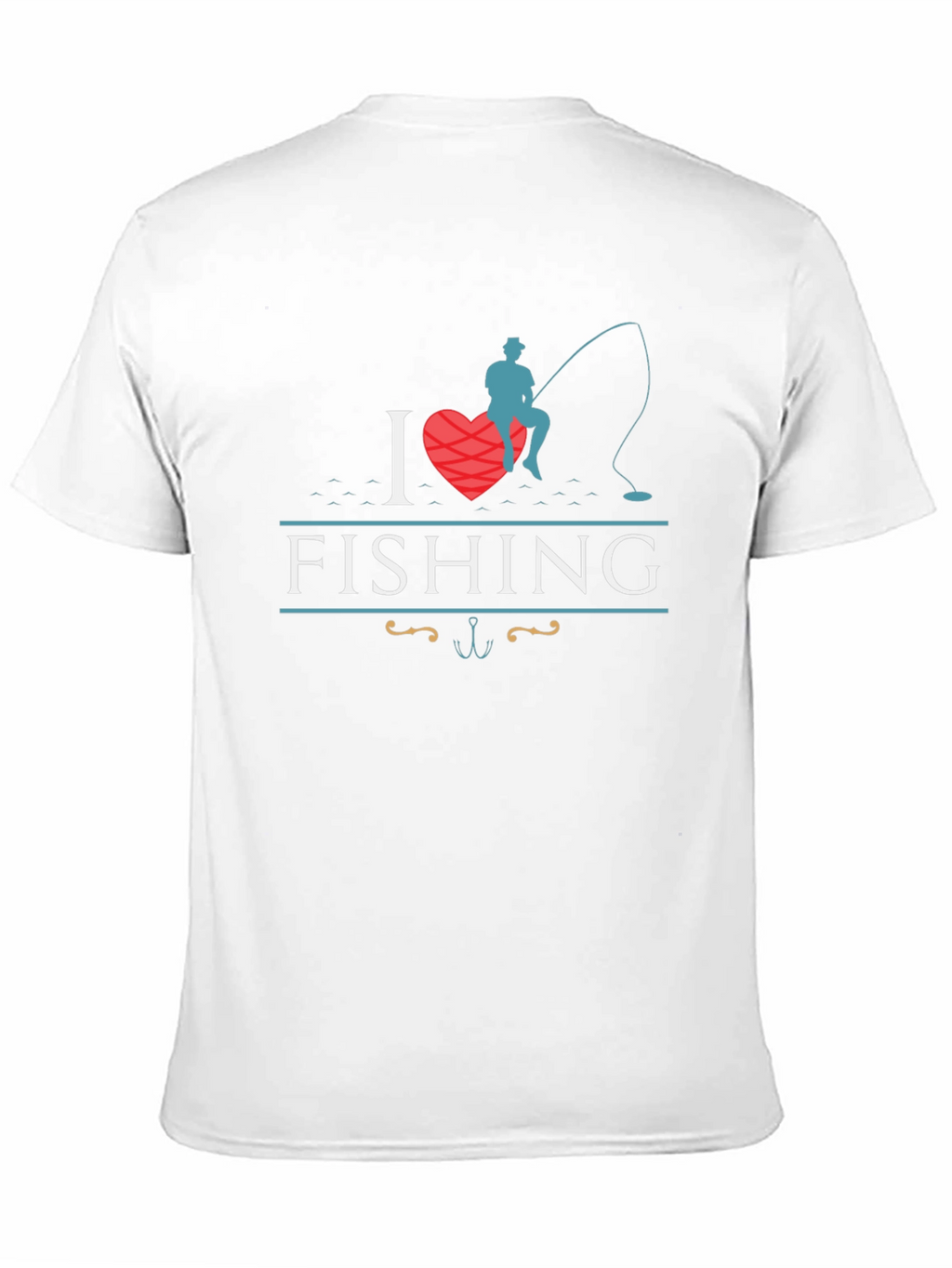 I Love Fishing Graphic T-Shirt - Angler Tee