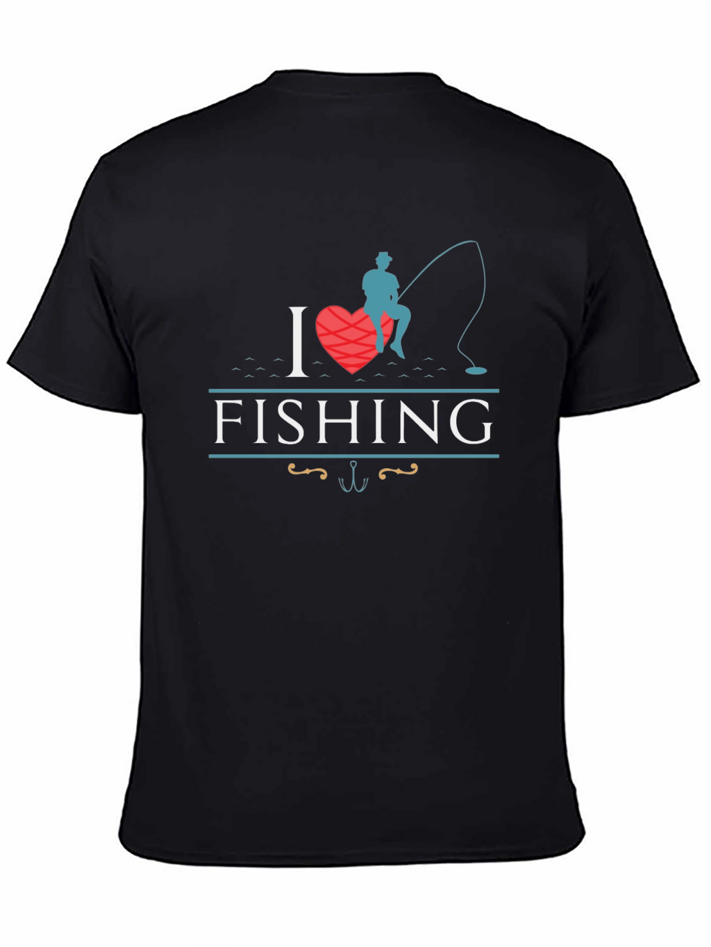 I Love Fishing Graphic T-Shirt - Angler Tee