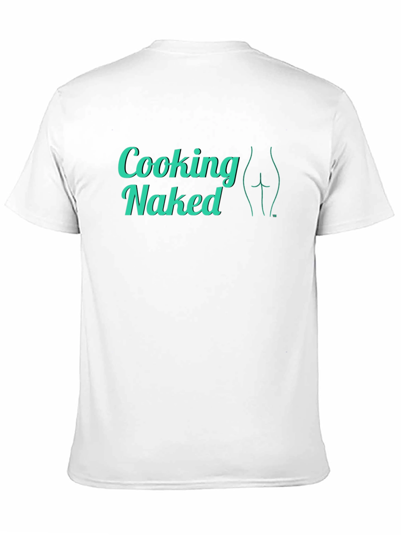 Cooking Naked Graphic Tee - Funny Novelty Shirt