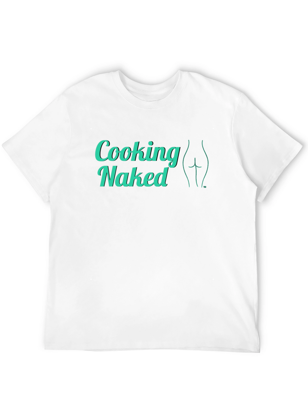 Cooking Naked Graphic Tee - Funny Novelty Shirt