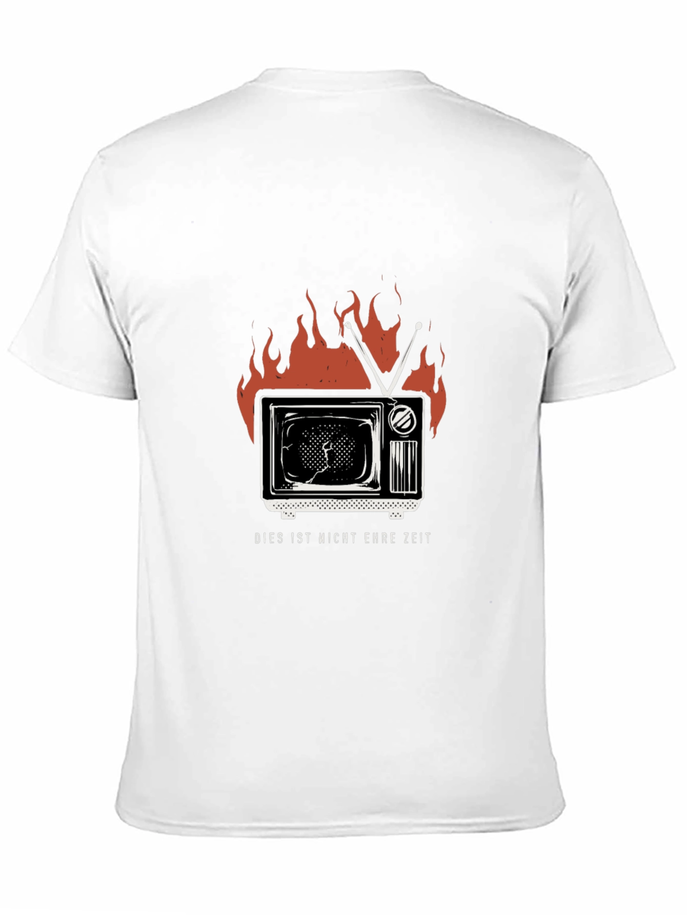 Retro TV Inferno Graphic Tee - Dies Ist Nicht Ehre Zeit