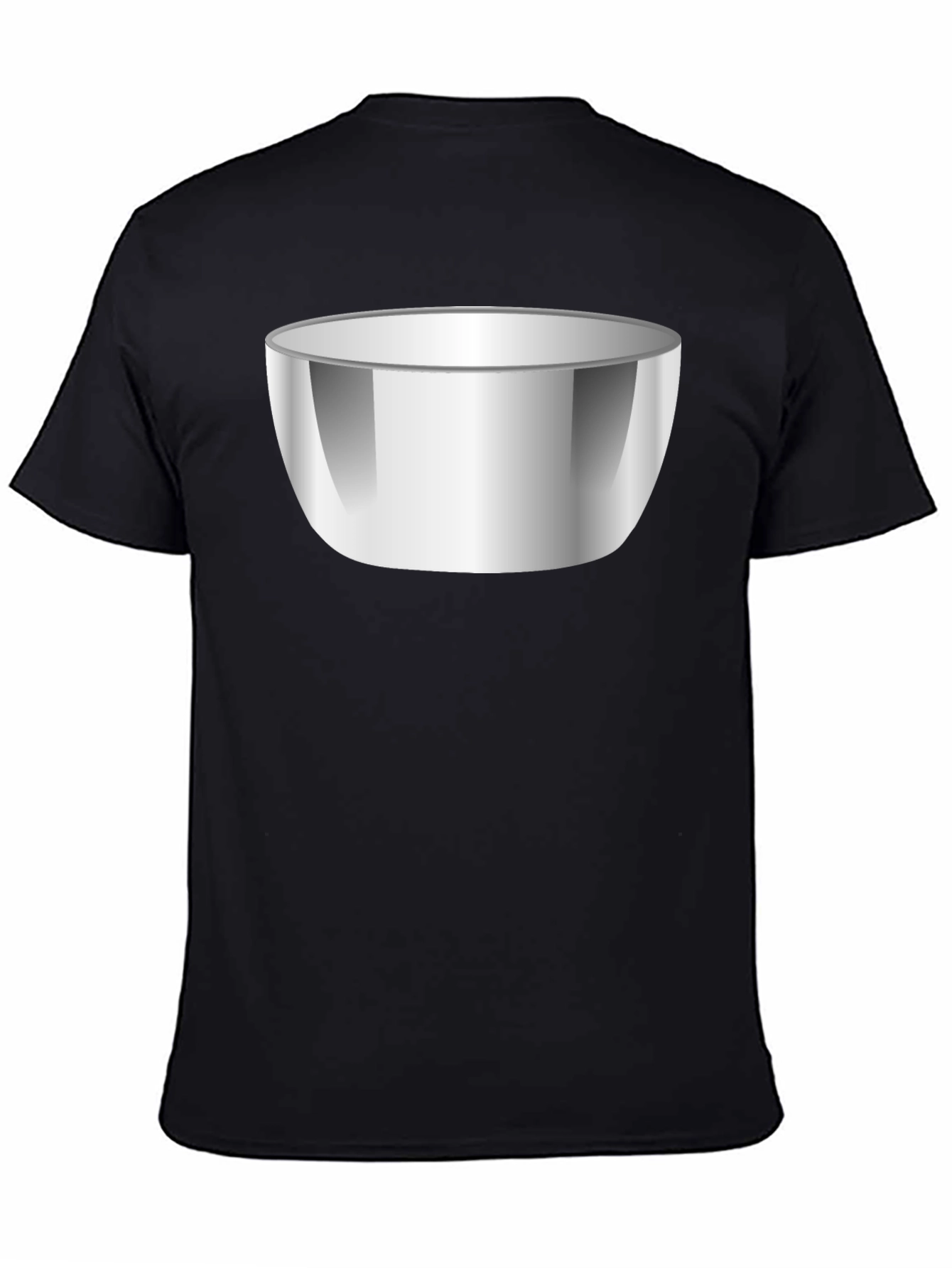 Bowl Graphic T-Shirt - Black Cotton Tee