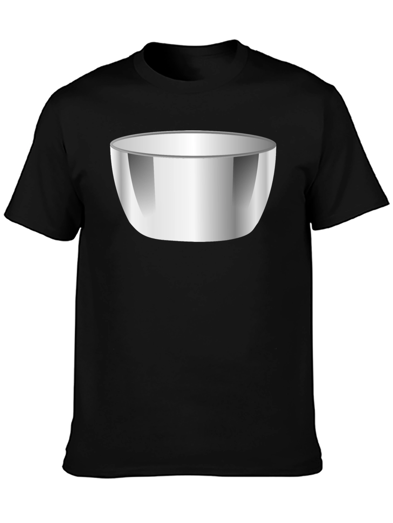 Bowl Graphic T-Shirt - Black Cotton Tee