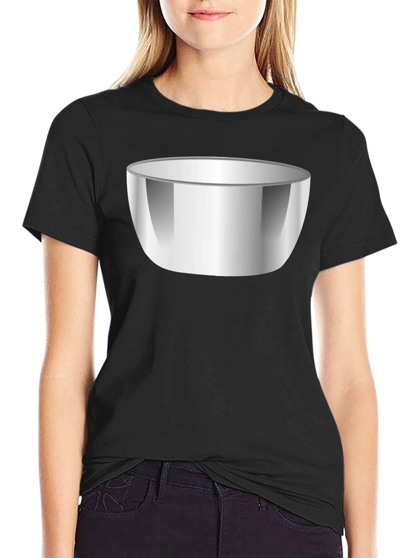 Bowl Graphic T-Shirt - Black Cotton Tee
