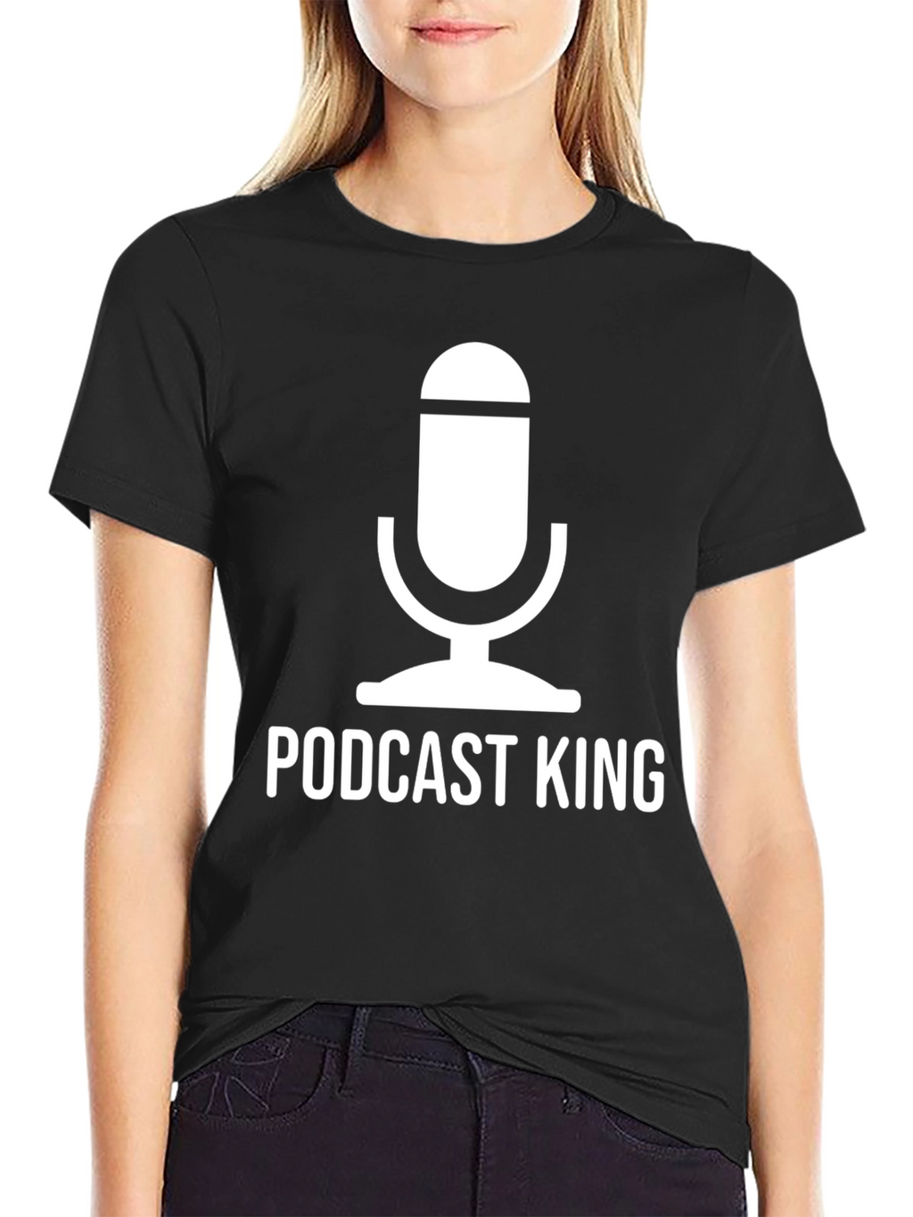Podcast King Graphic Tee - Black
