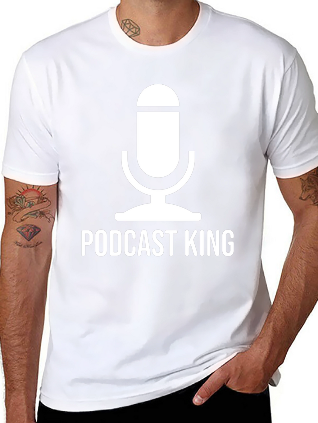Podcast King Graphic Tee - Black