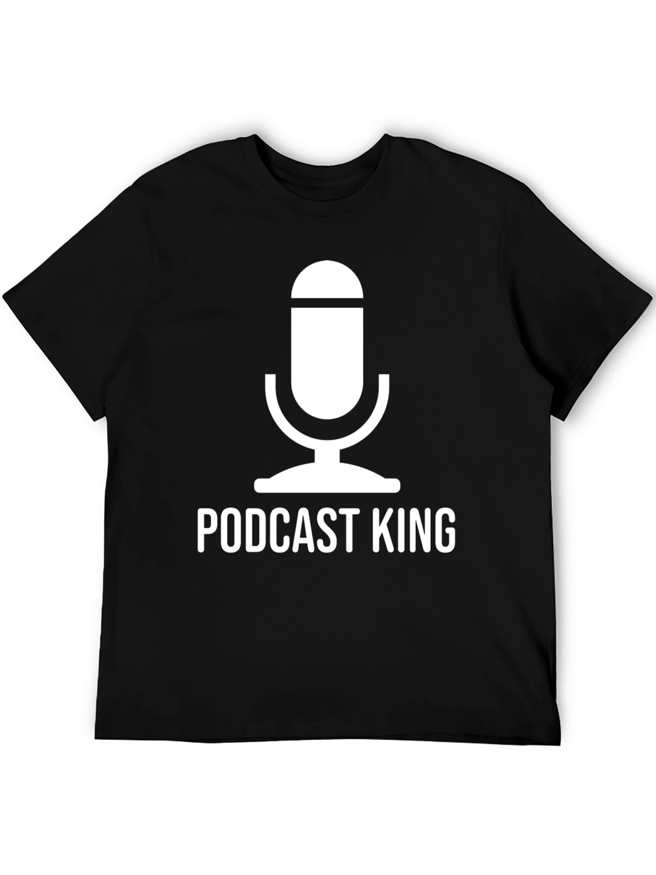 Podcast King Graphic Tee - Black