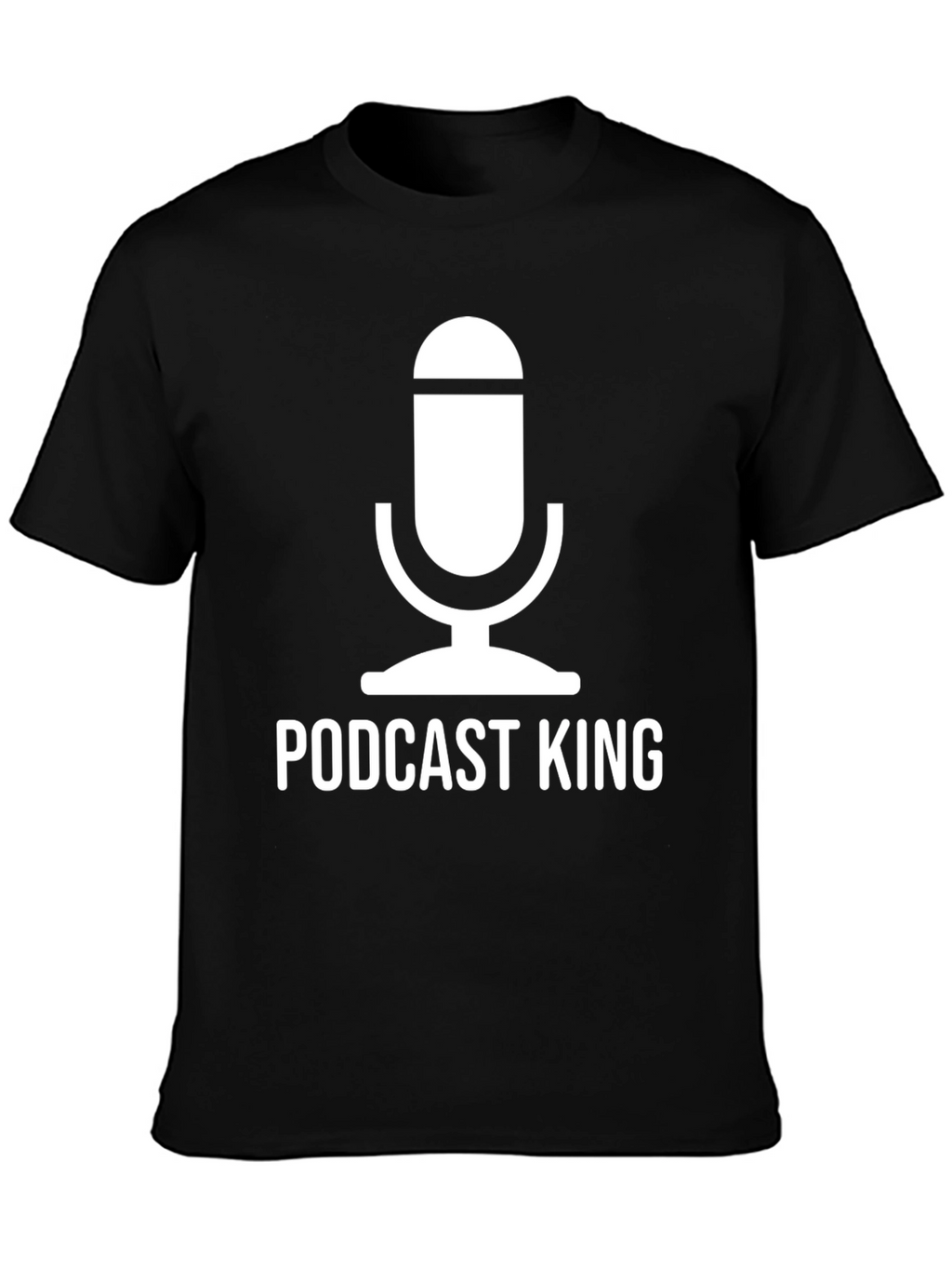Podcast King Graphic Tee - Black