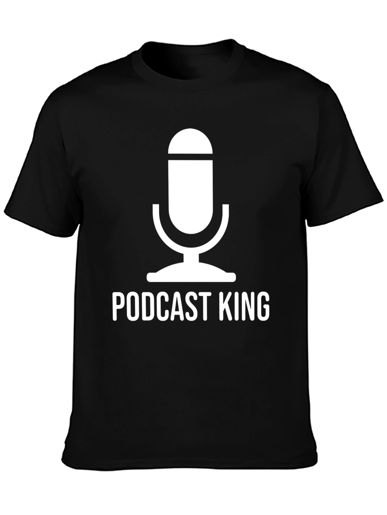 Podcast King Graphic Tee - Black
