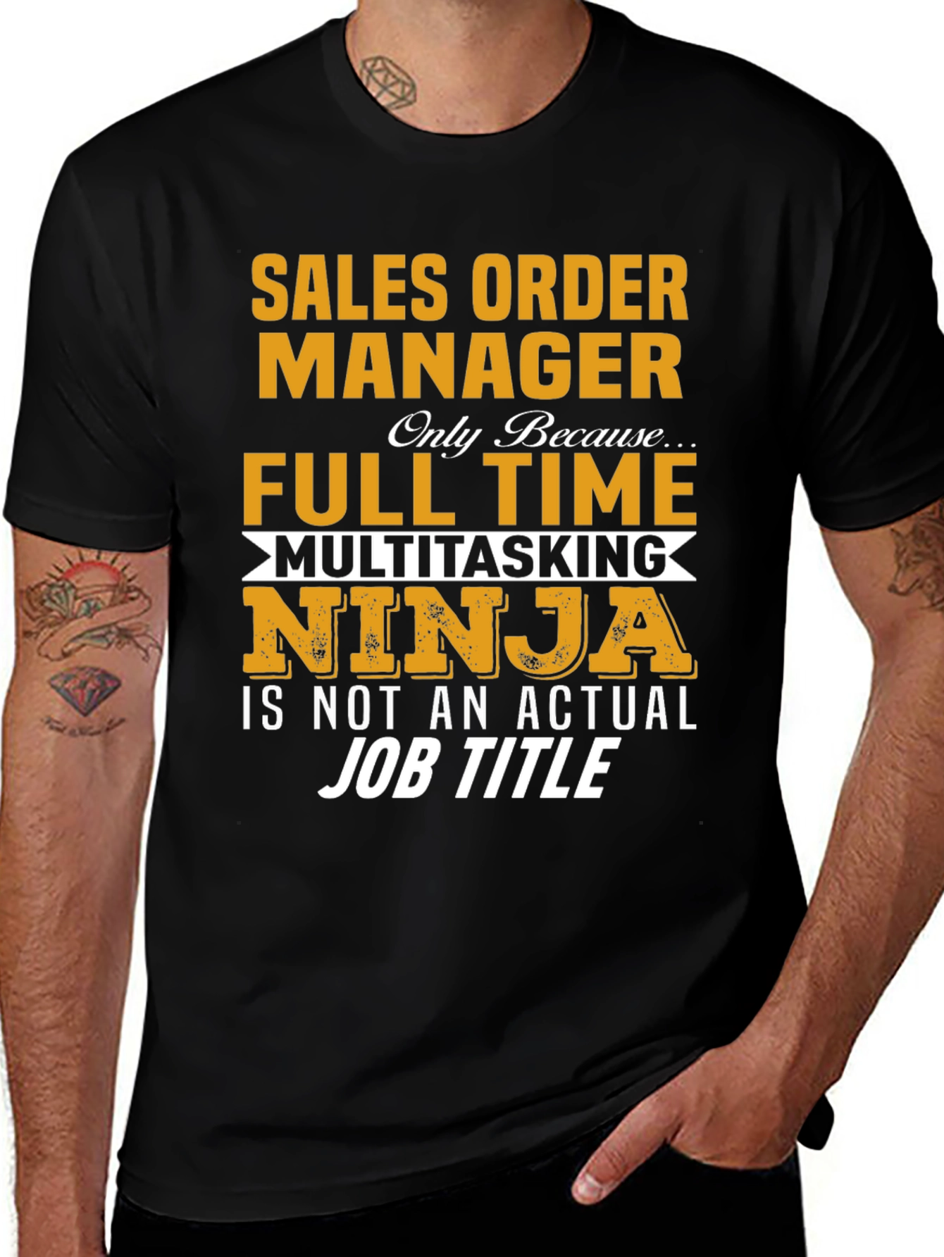 Sales Order Manager Full Time Multitasking Ninja T-Shirt