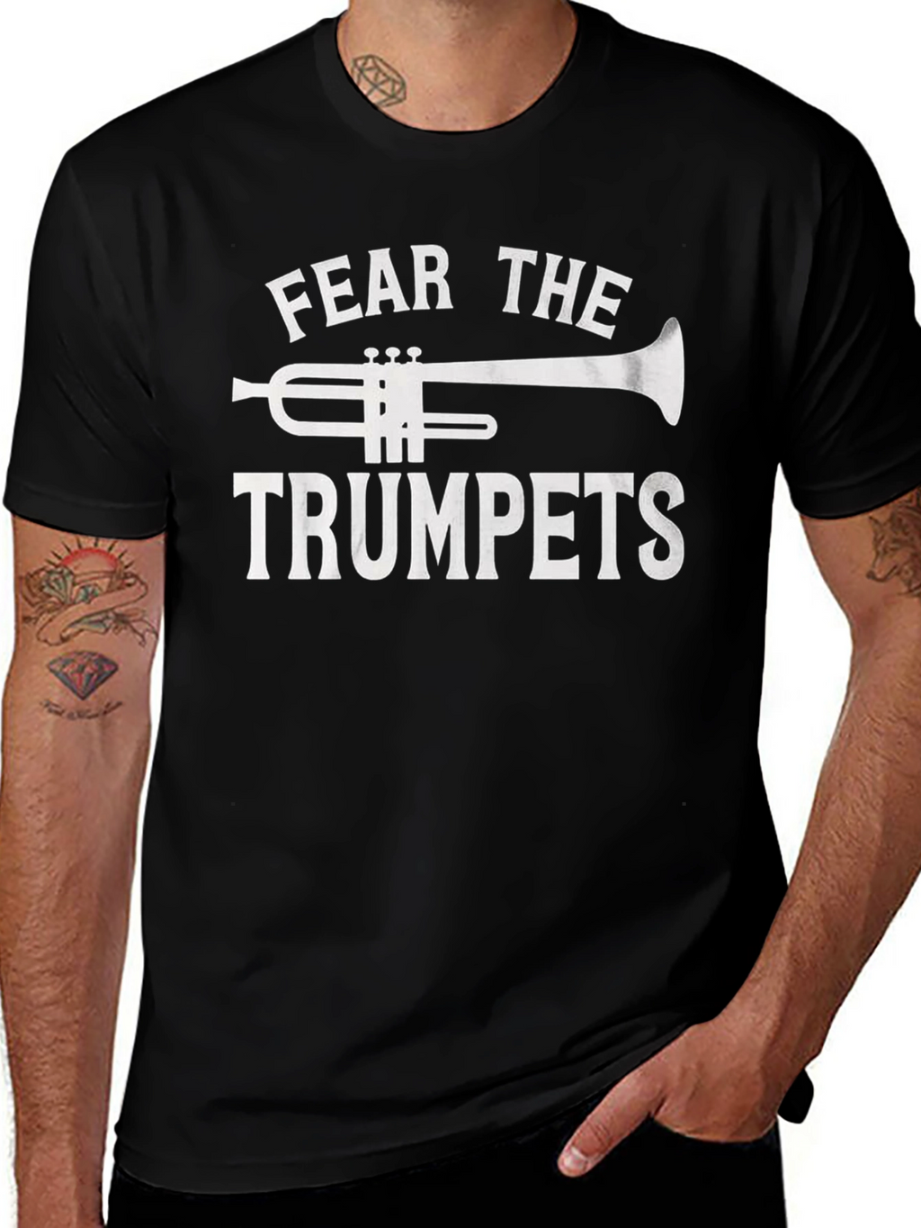 Fear The Trumpets Black T-Shirt