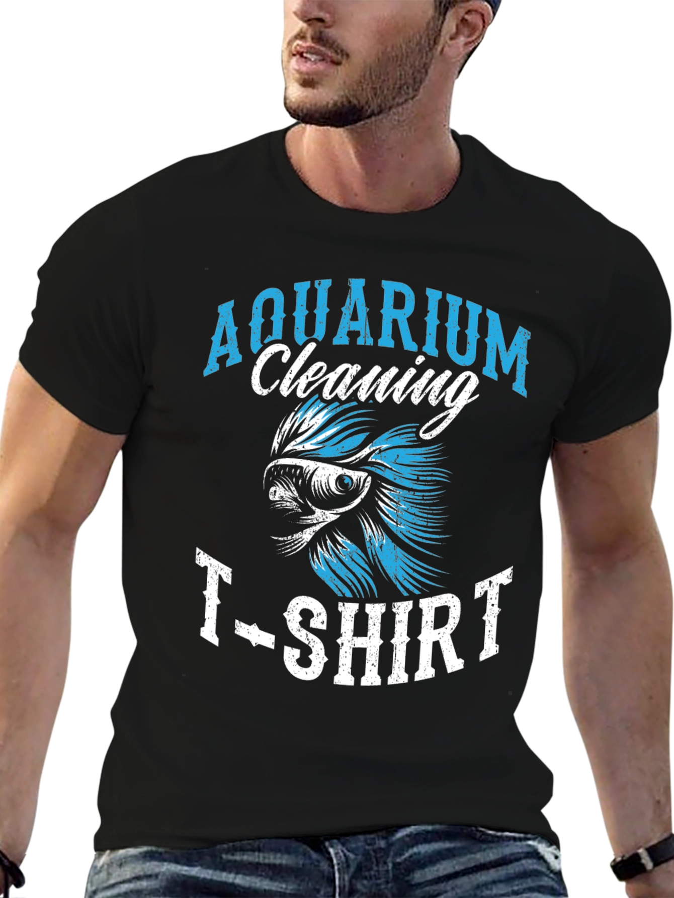 Aquarium Cleaning T-Shirt Fish Keeper Tee