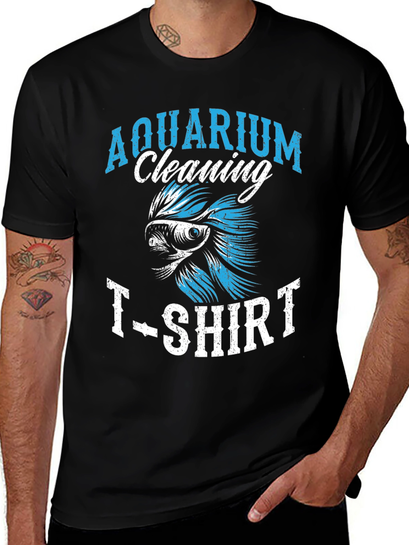 Aquarium Cleaning T-Shirt Fish Keeper Tee