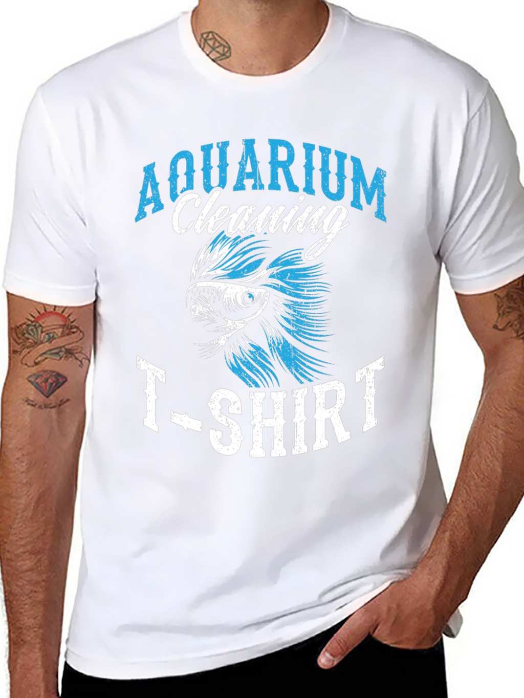 Aquarium Cleaning T-Shirt Fish Keeper Tee