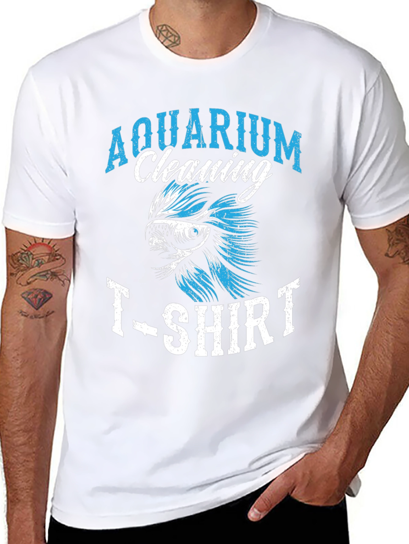 Aquarium Cleaning T-Shirt Fish Keeper Tee