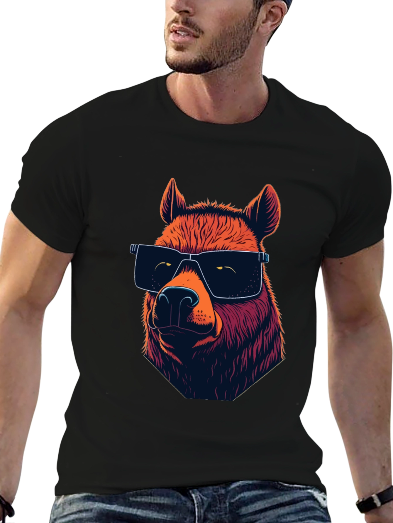 Cool Bear Graphic T-Shirt - Unisex Black Tee