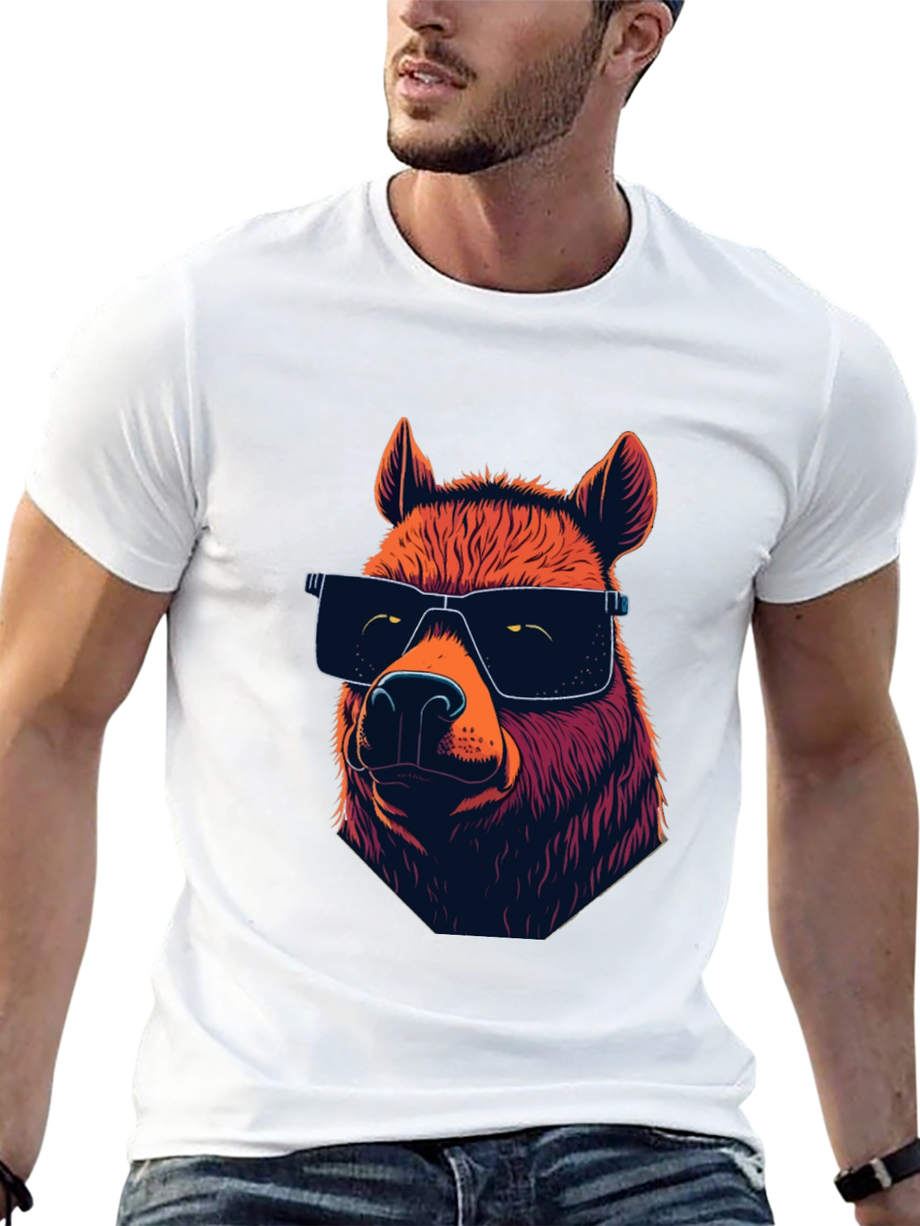 Cool Bear Graphic T-Shirt - Unisex Black Tee