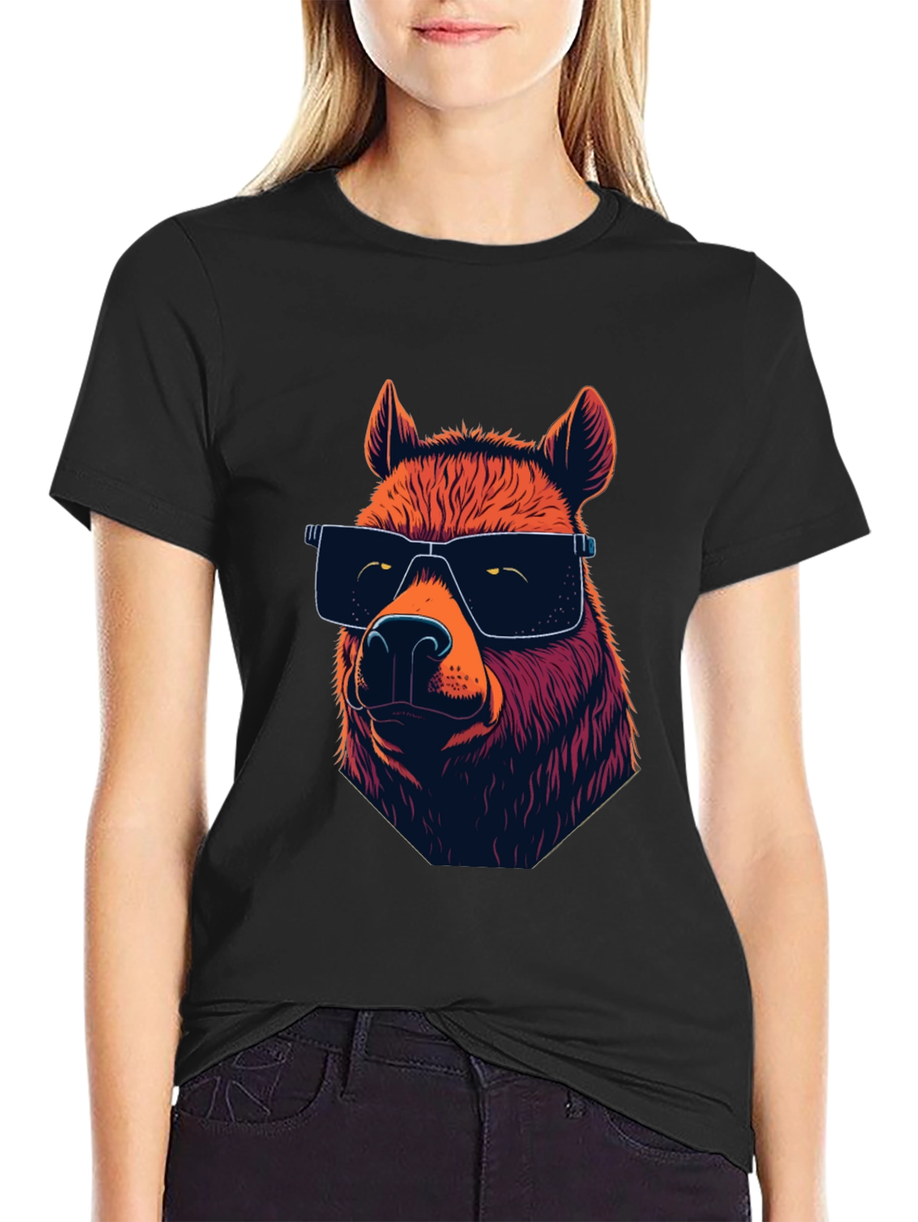 Cool Bear Graphic T-Shirt - Unisex Black Tee