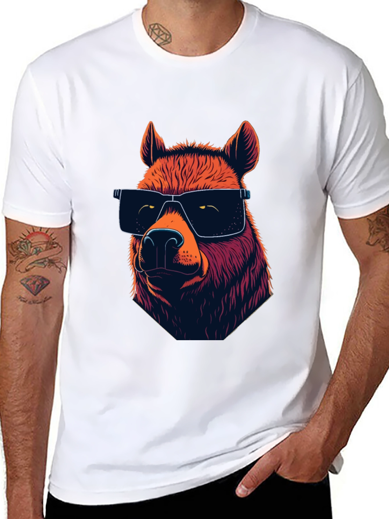 Cool Bear Graphic T-Shirt - Unisex Black Tee