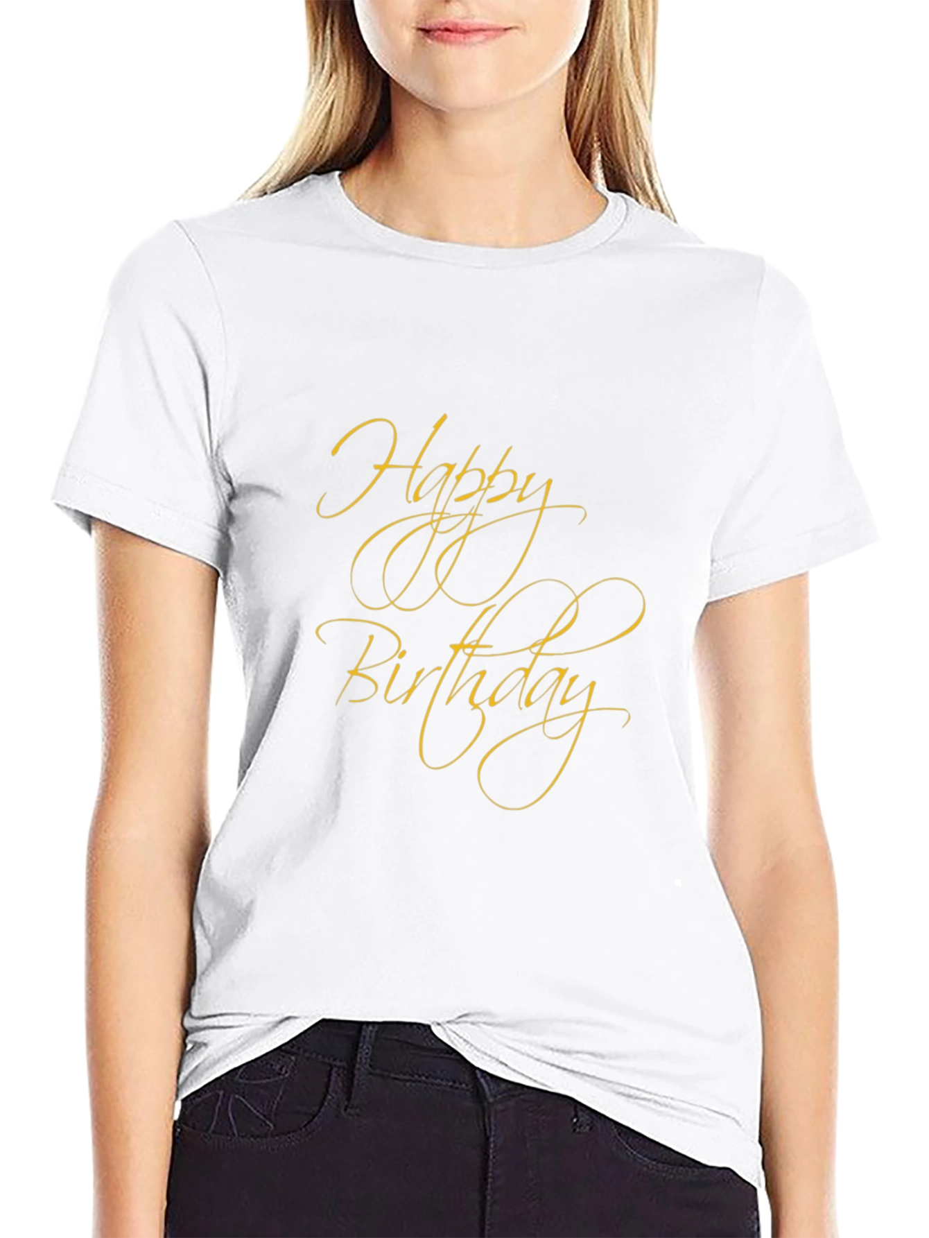 Happy Birthday Black T-Shirt