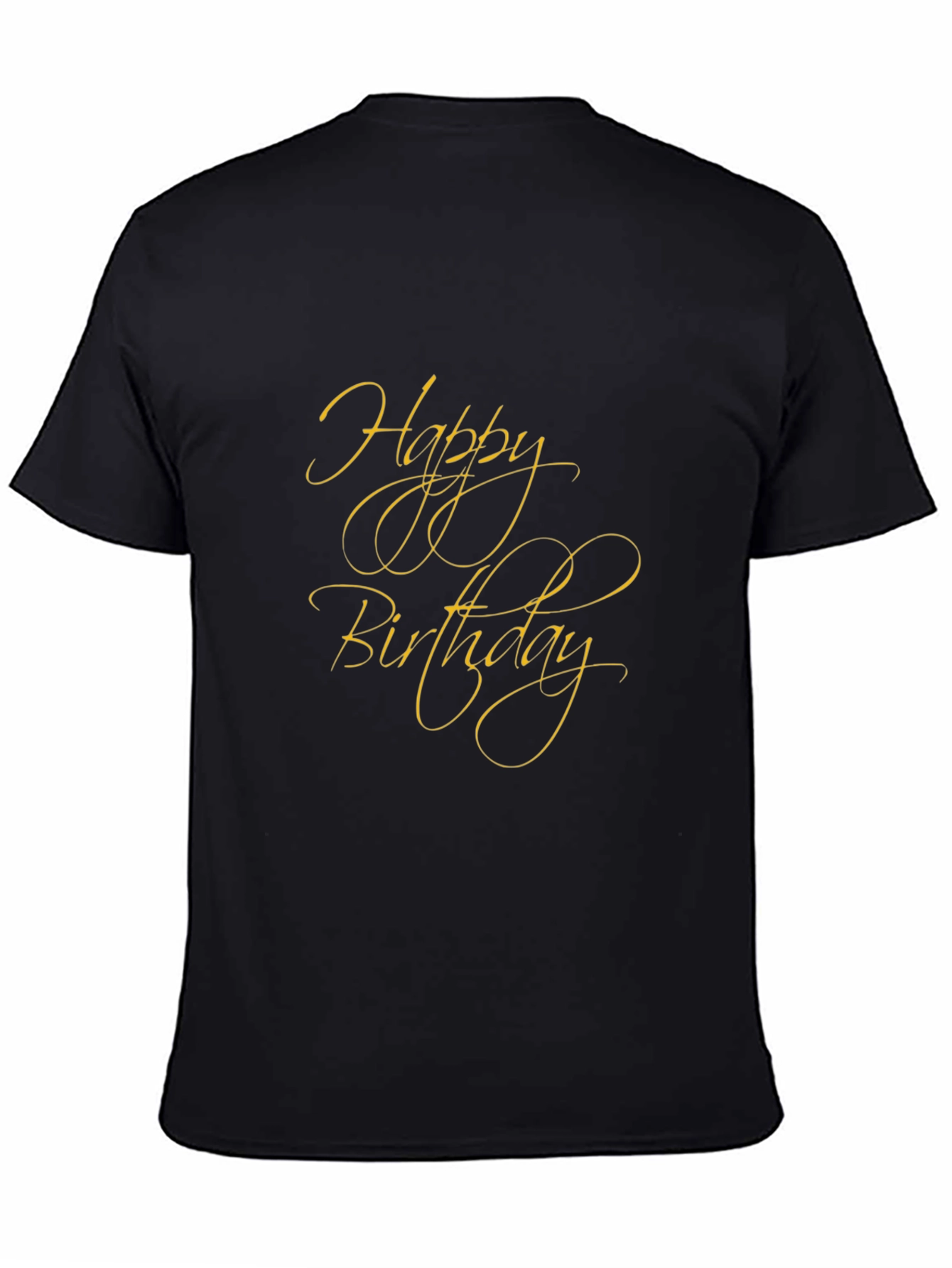 Happy Birthday Black T-Shirt