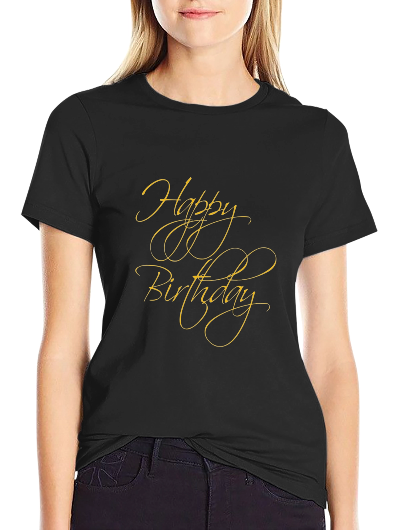 Happy Birthday Black T-Shirt