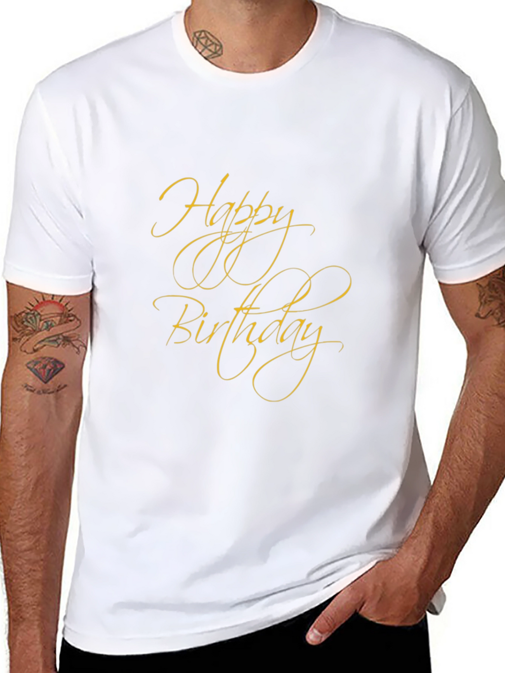 Happy Birthday Black T-Shirt