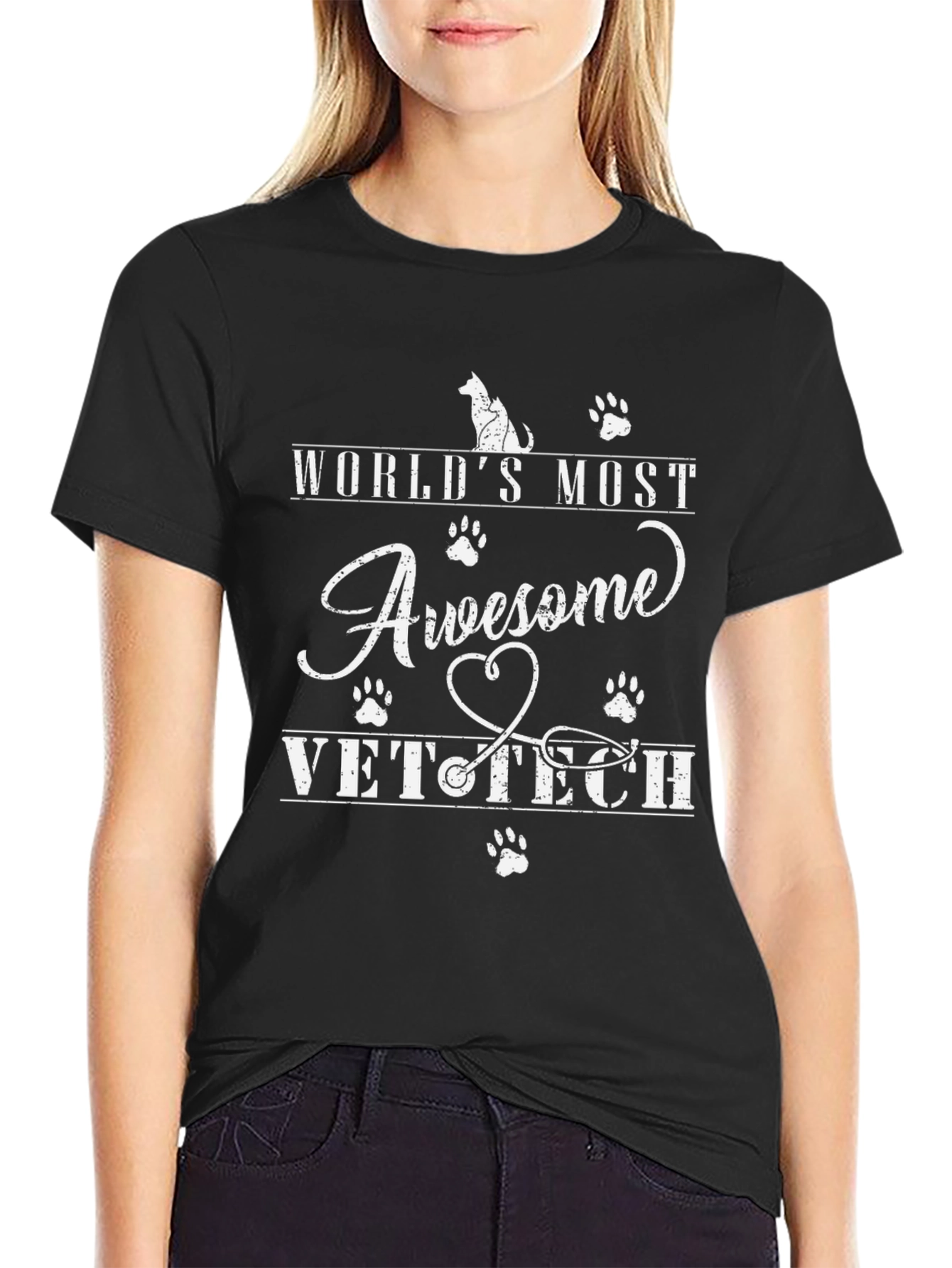 Awesome Vet Tech T-Shirt - Gift for Veterinary Technicians