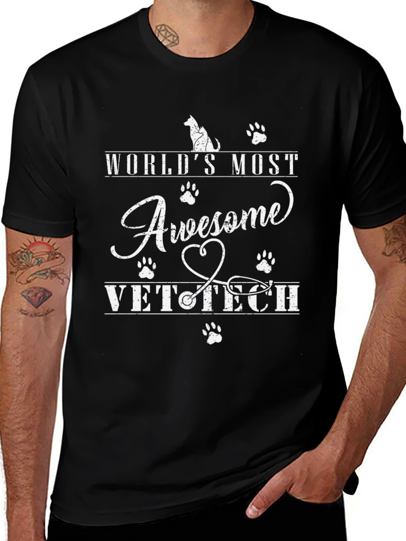Awesome Vet Tech T-Shirt - Gift for Veterinary Technicians