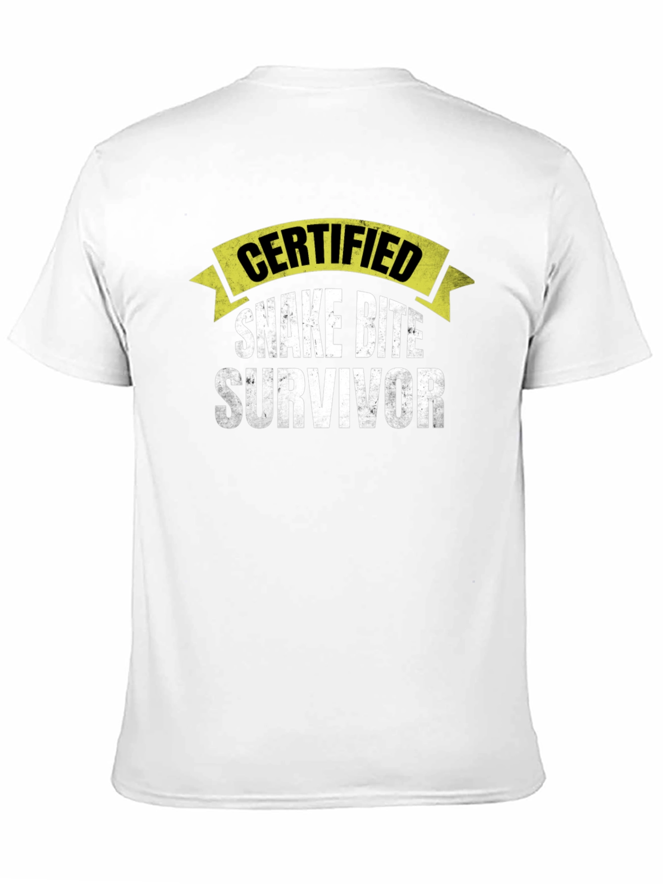 Certified Snake Bite Survivor Novelty T-Shirt