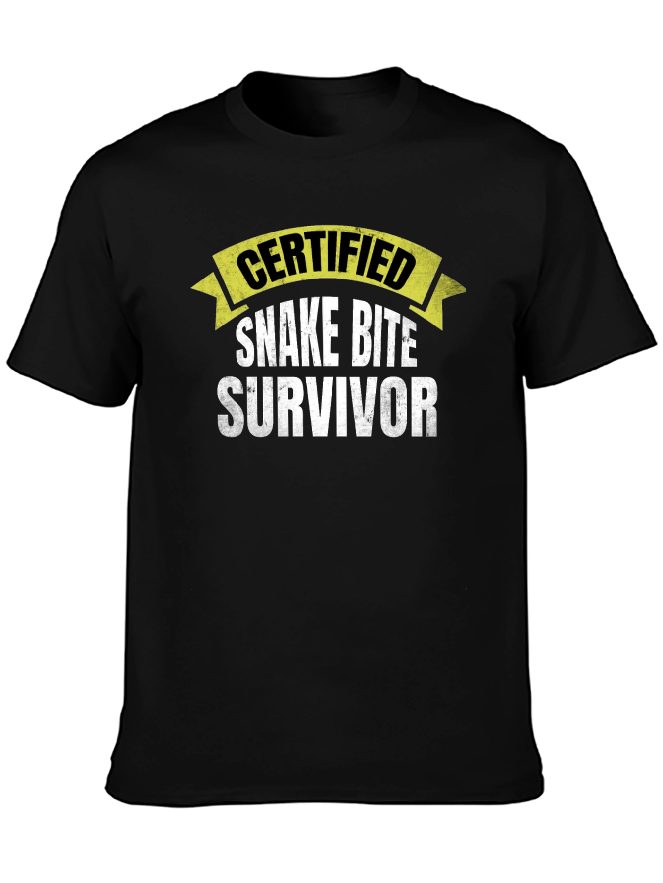 Certified Snake Bite Survivor Novelty T-Shirt