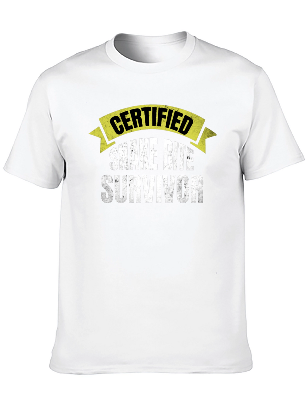 Certified Snake Bite Survivor Novelty T-Shirt