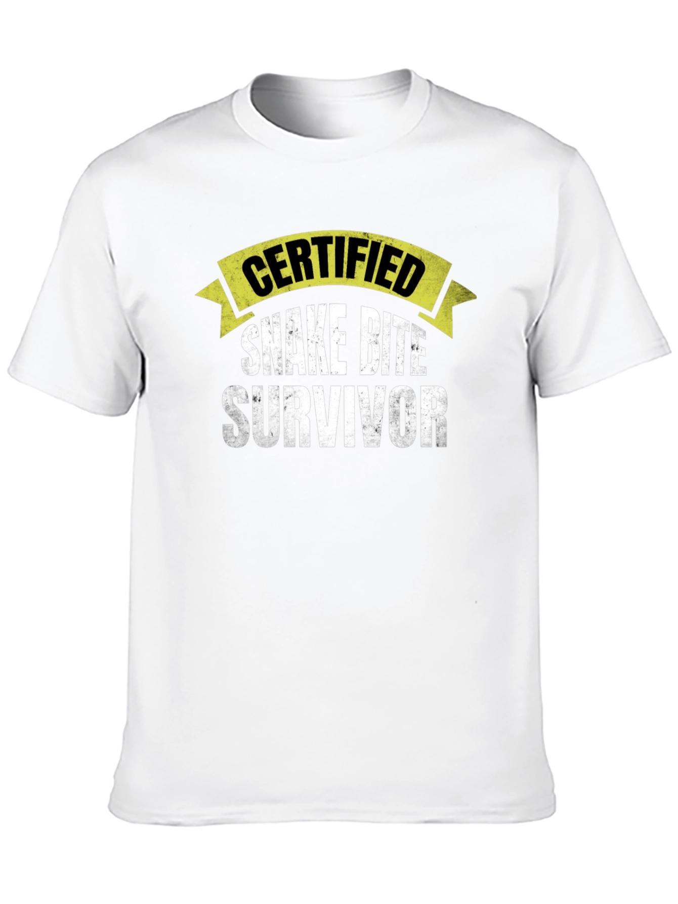 Certified Snake Bite Survivor Novelty T-Shirt