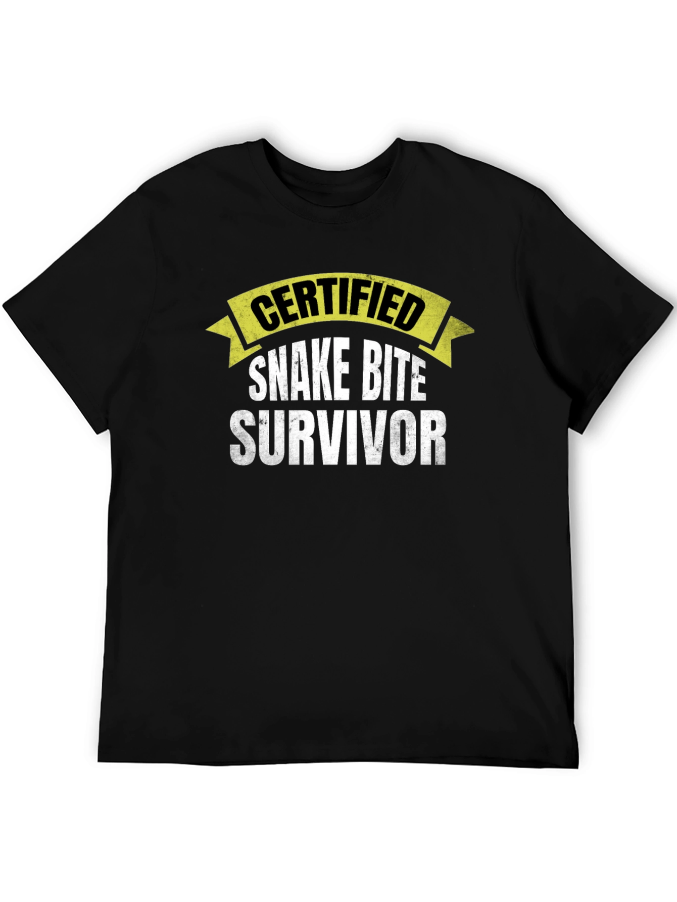 Certified Snake Bite Survivor Novelty T-Shirt