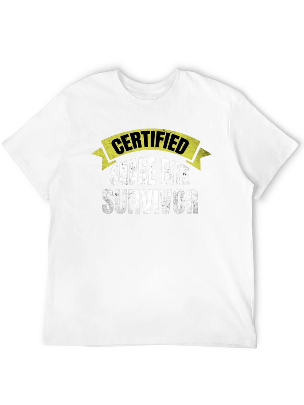 Certified Snake Bite Survivor Novelty T-Shirt