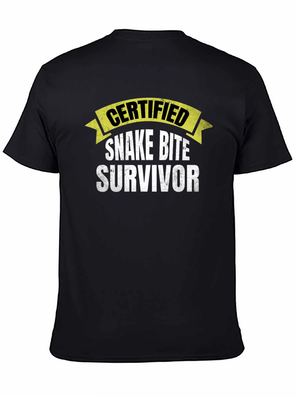 Certified Snake Bite Survivor Novelty T-Shirt