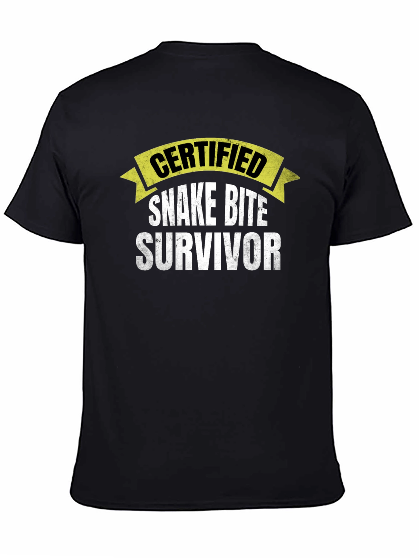 Certified Snake Bite Survivor Novelty T-Shirt