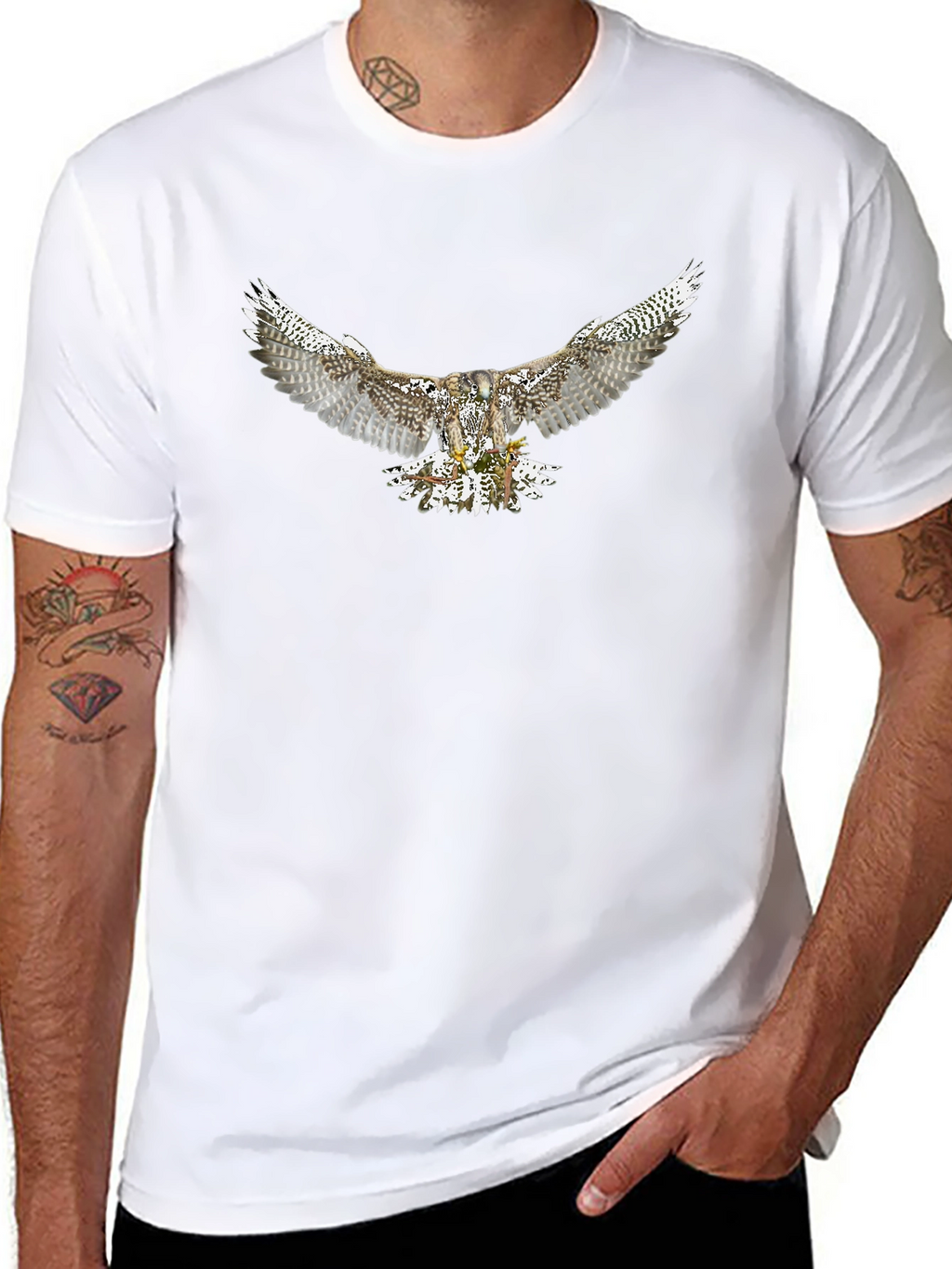 Eagle Graphic Black T-Shirt | Mens