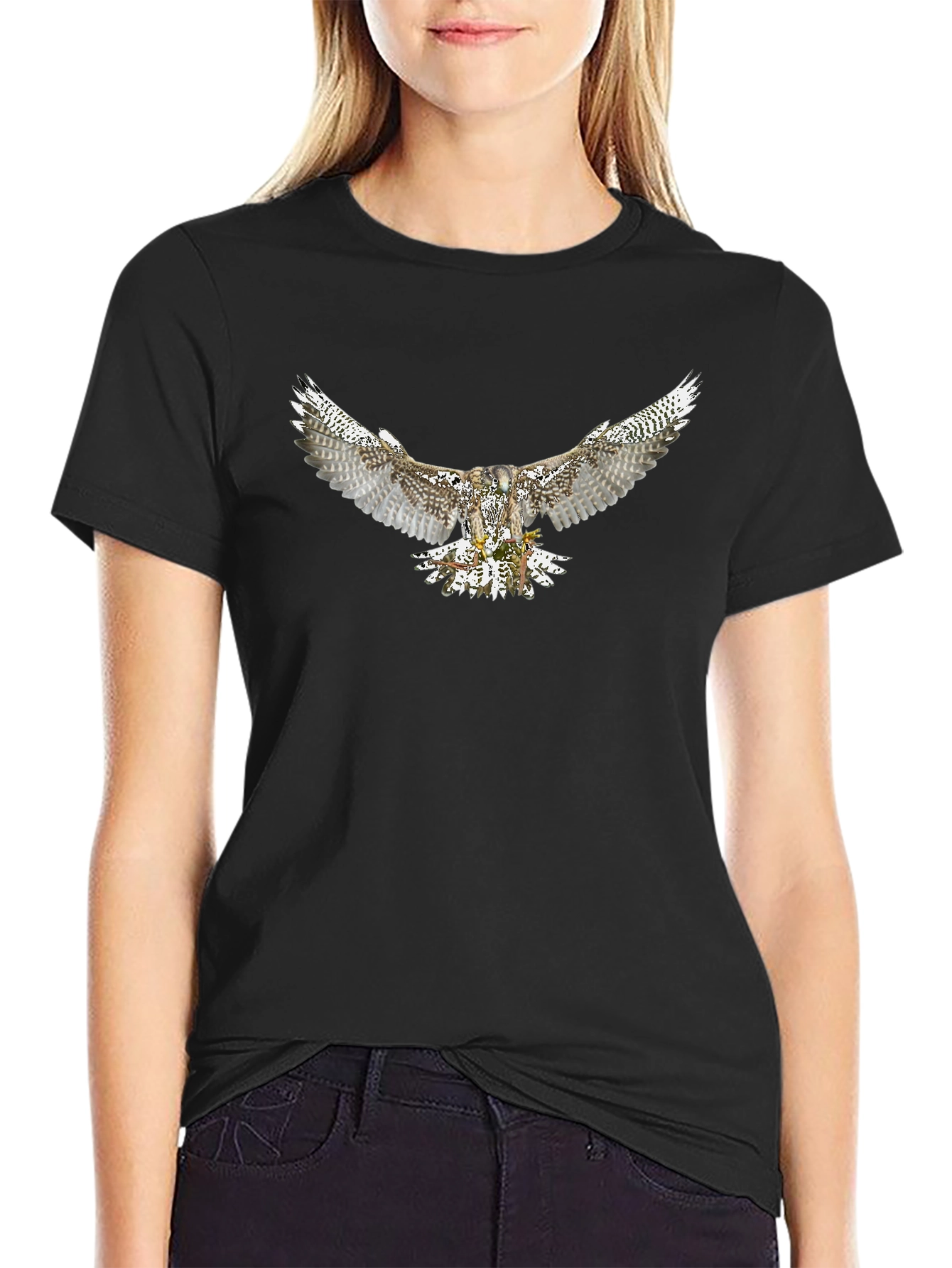 Eagle Graphic Black T-Shirt | Mens