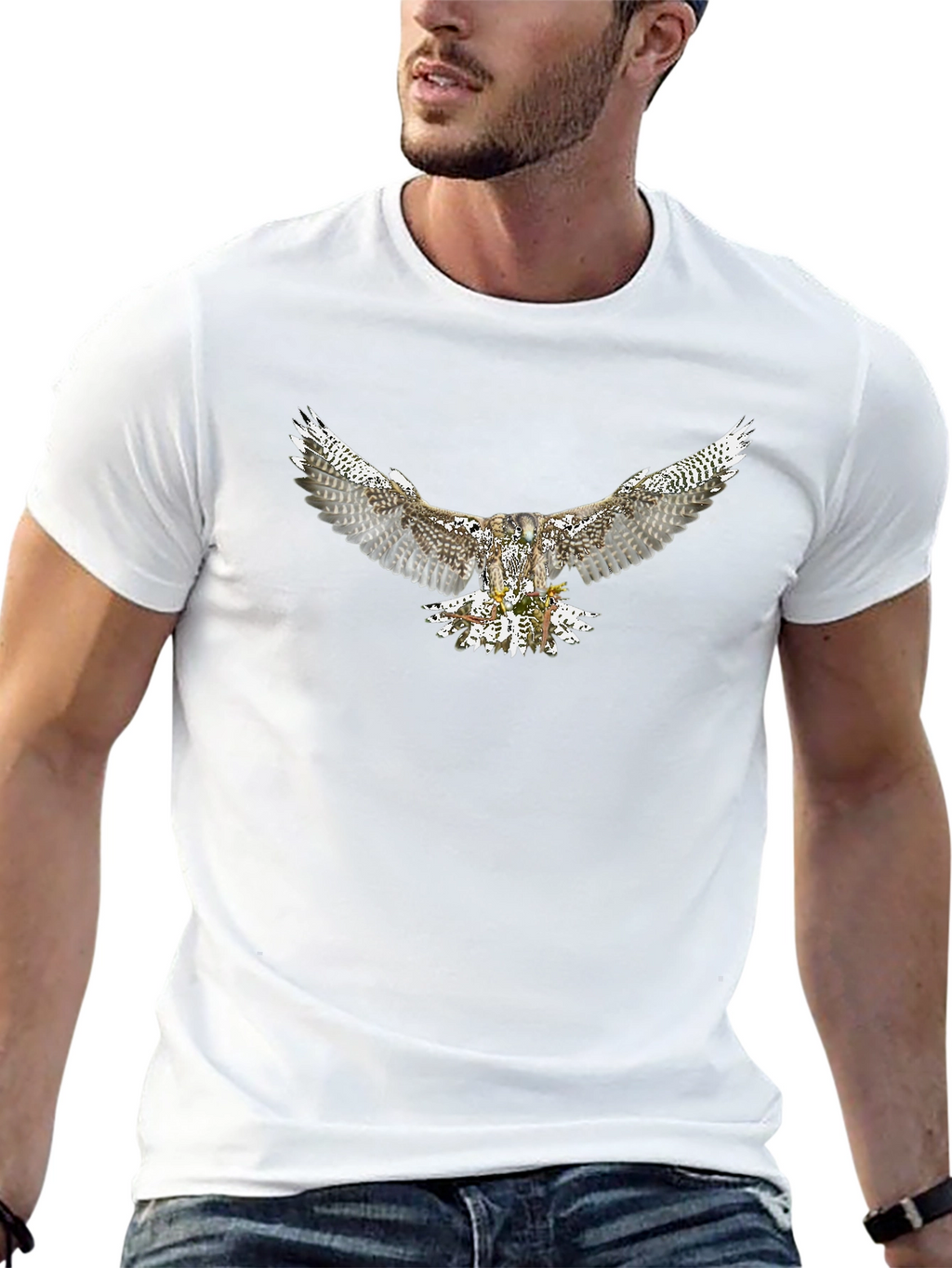 Eagle Graphic Black T-Shirt | Mens