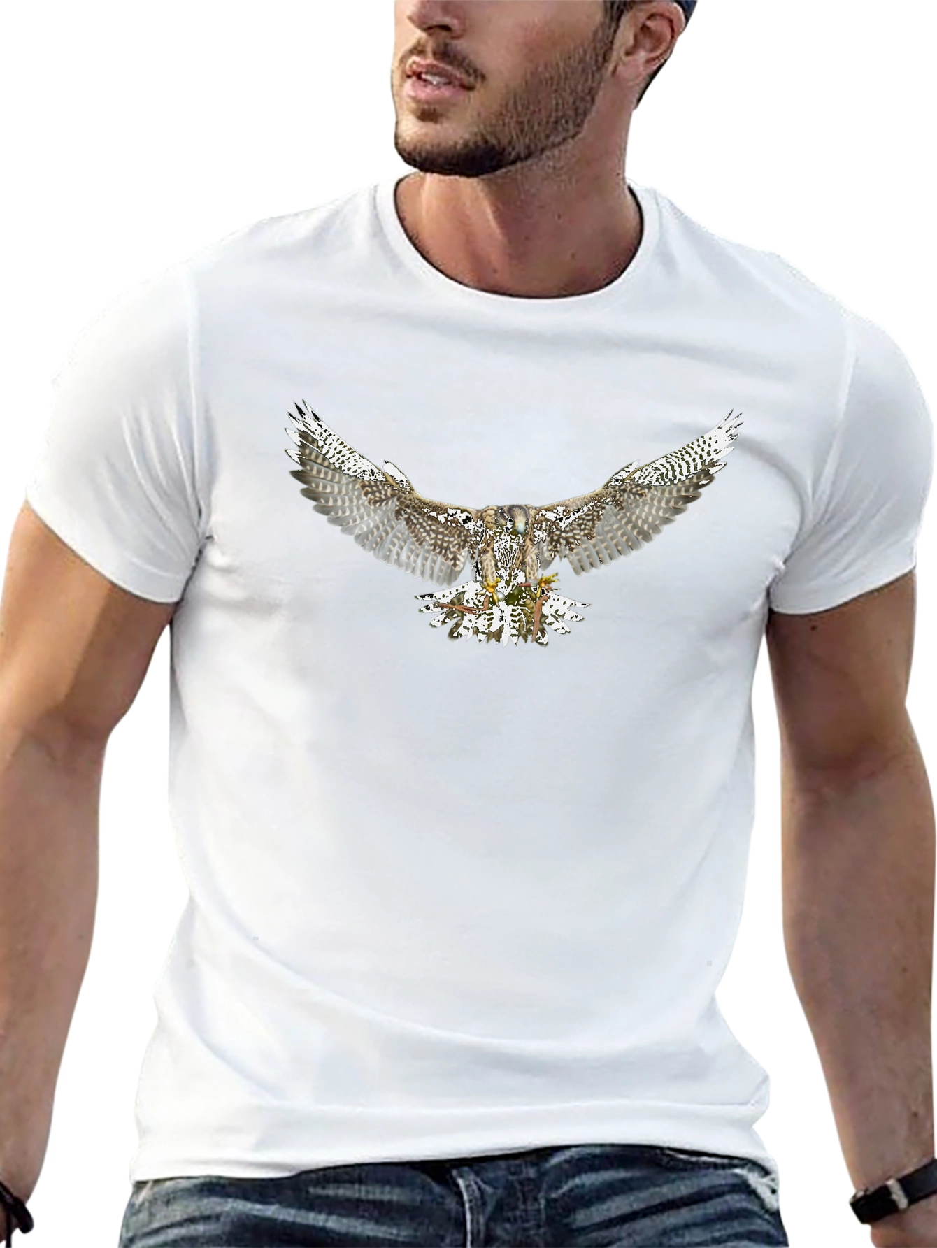 Eagle Graphic Black T-Shirt | Mens