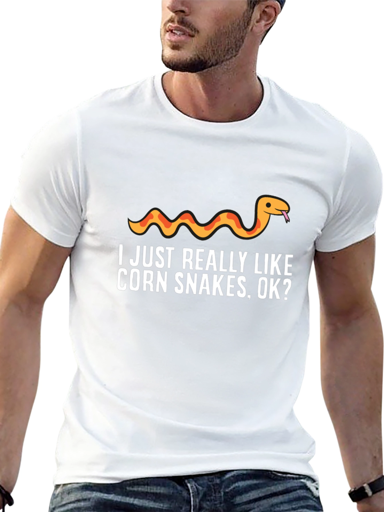 Corn Snake Lover T-Shirt - I Just Really Like Corn Snakes OK?