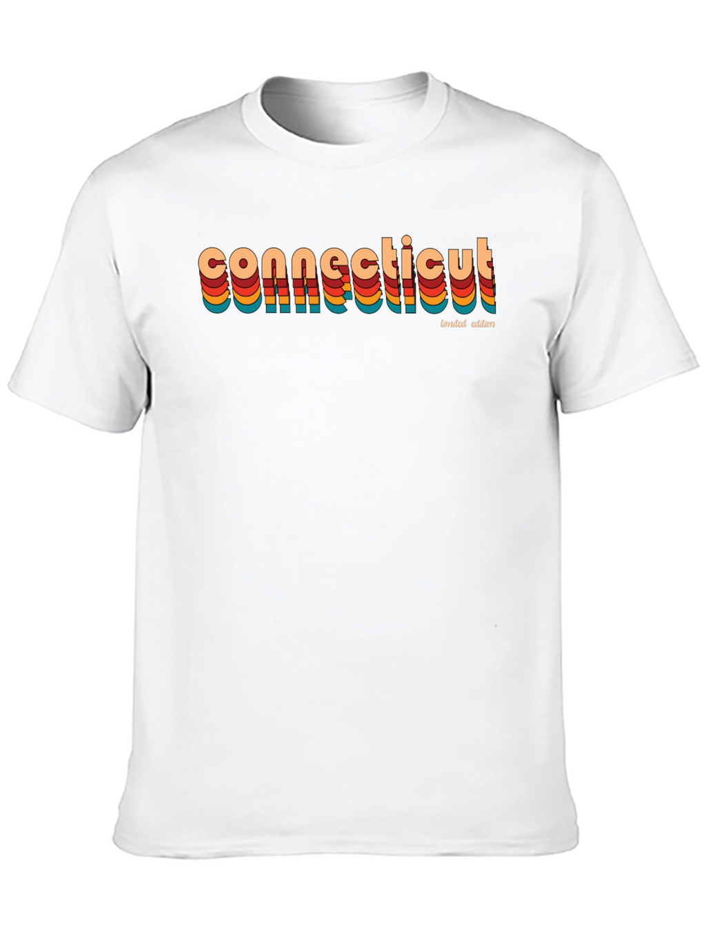 Connecticut Retro Limited Edition Black T-Shirt