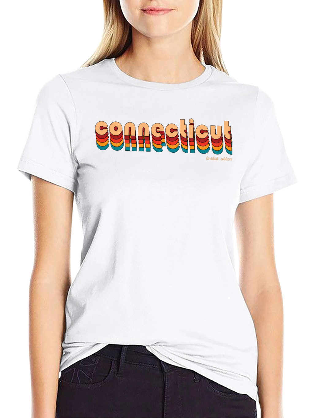 Connecticut Retro Limited Edition Black T-Shirt