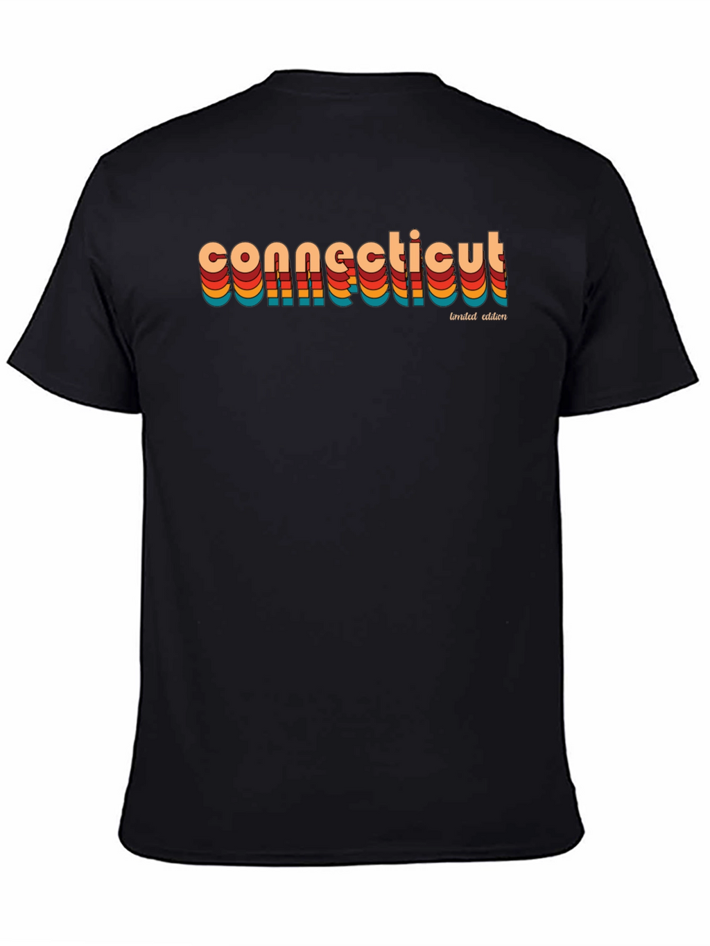 Connecticut Retro Limited Edition Black T-Shirt