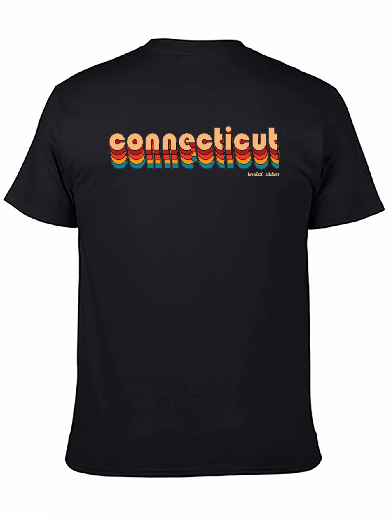 Connecticut Retro Limited Edition Black T-Shirt