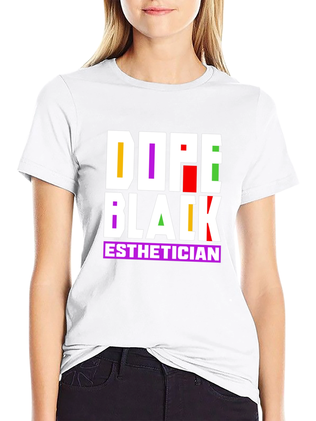 Dope Black Esthetician Graphic Tee