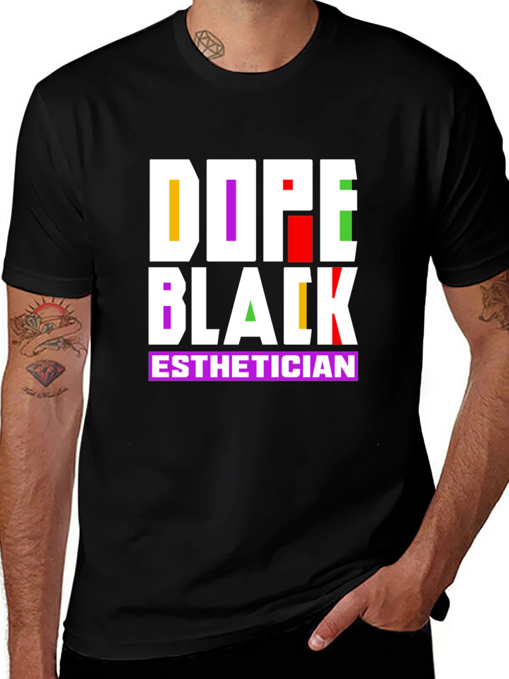 Dope Black Esthetician Graphic Tee