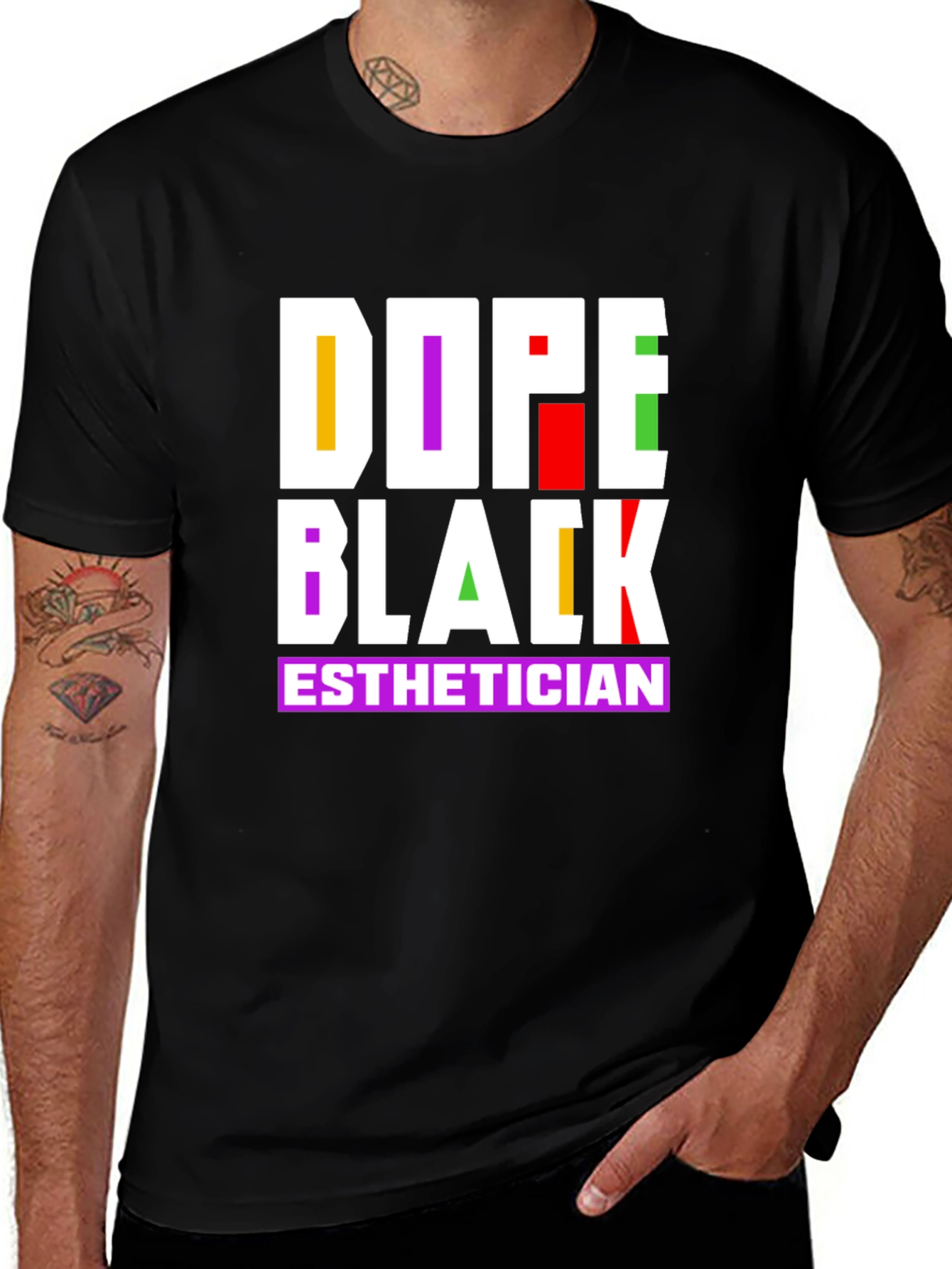 Dope Black Esthetician Graphic Tee