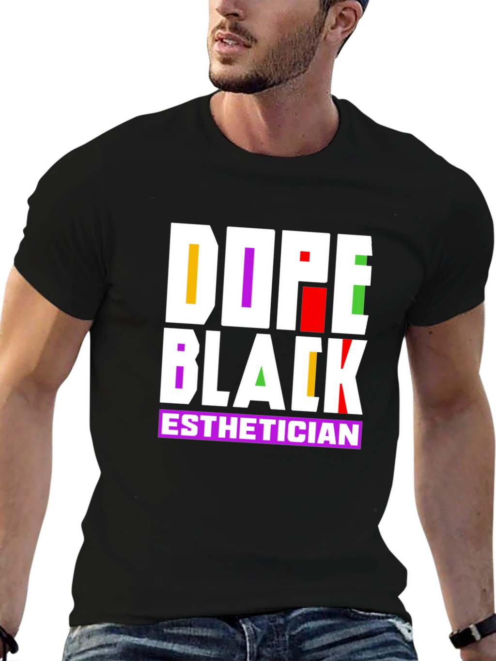 Dope Black Esthetician Graphic Tee